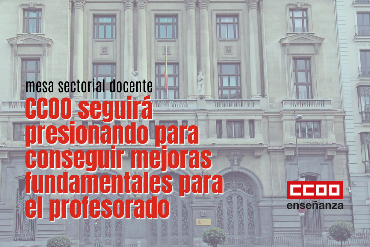 mesa sectorial docente