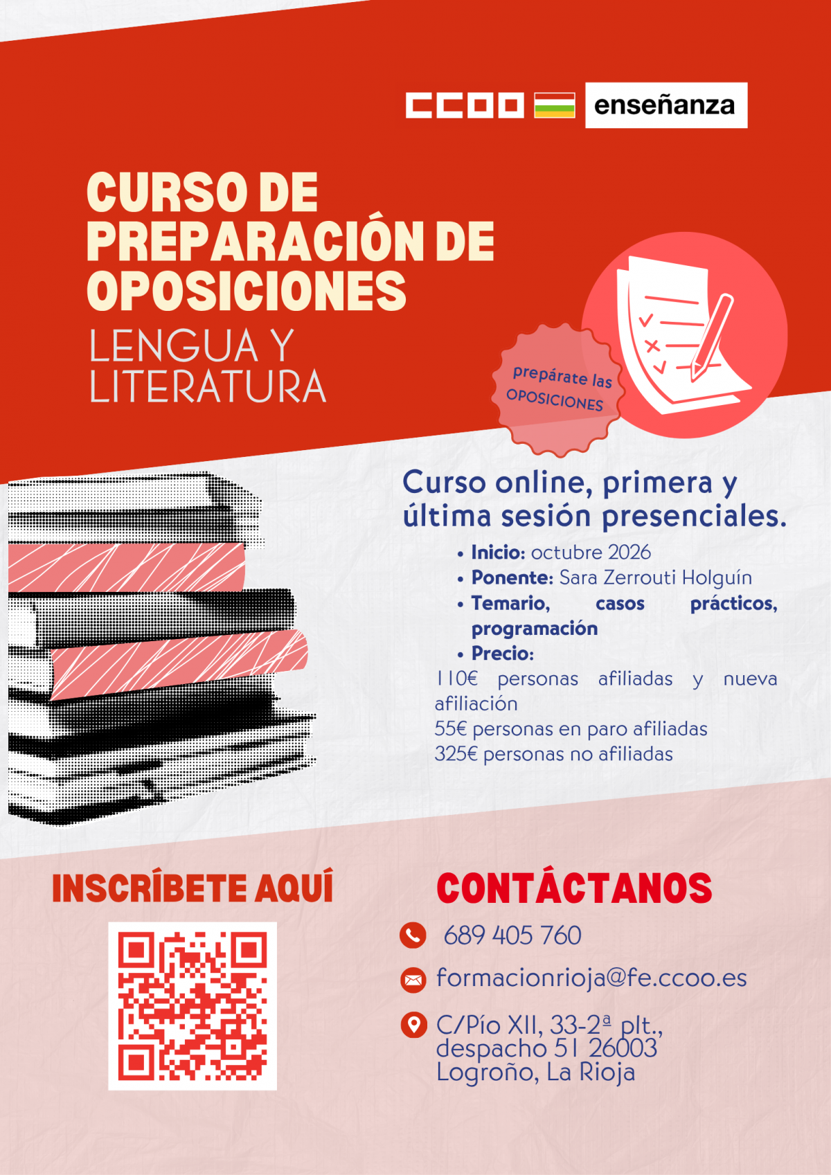 Curso preparación oposiciones Lengua y Literatura