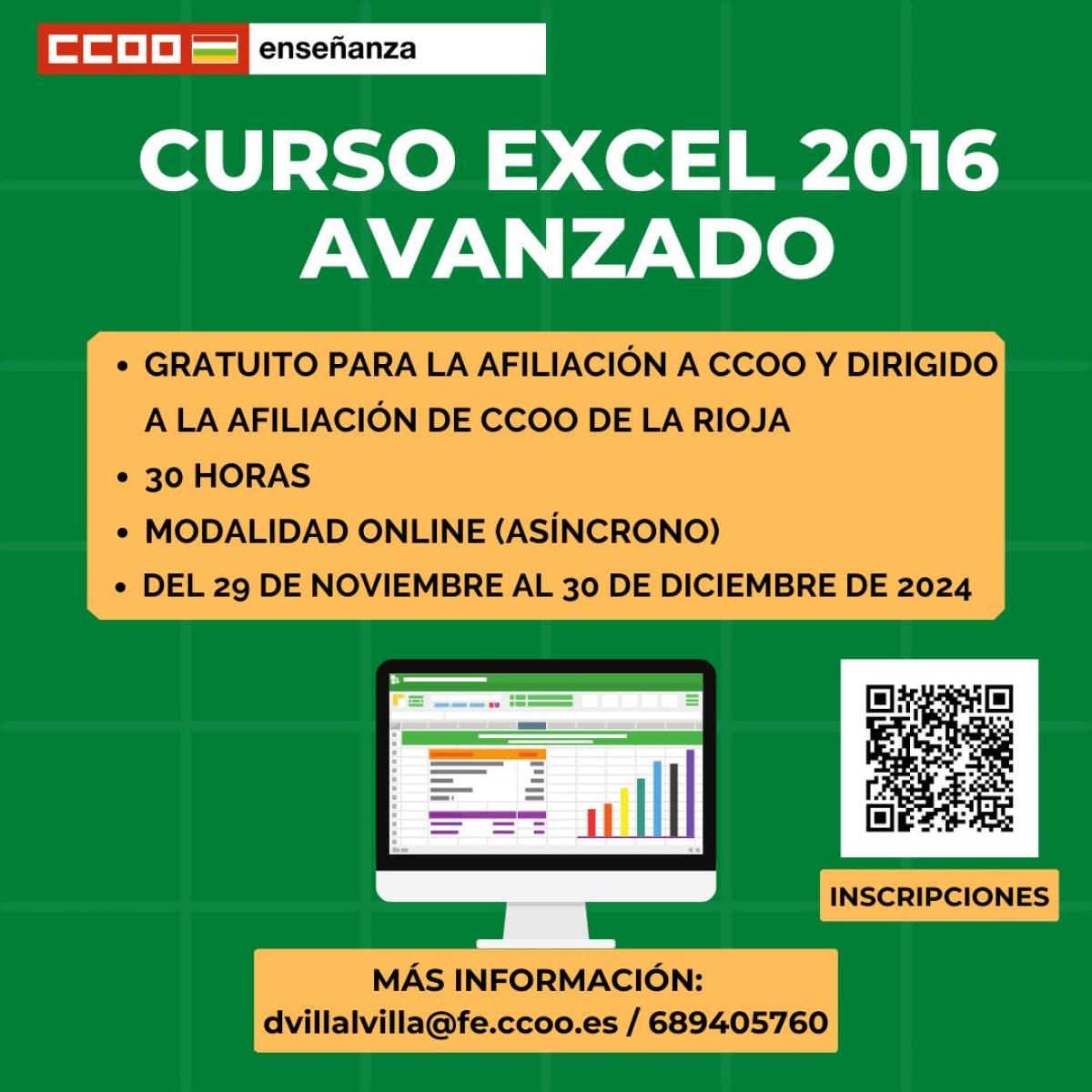 curso EXCEL 2016 avanzado